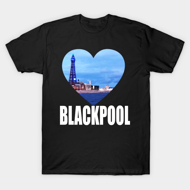 Blackpool Tower England Gift T-Shirt by Merchweaver